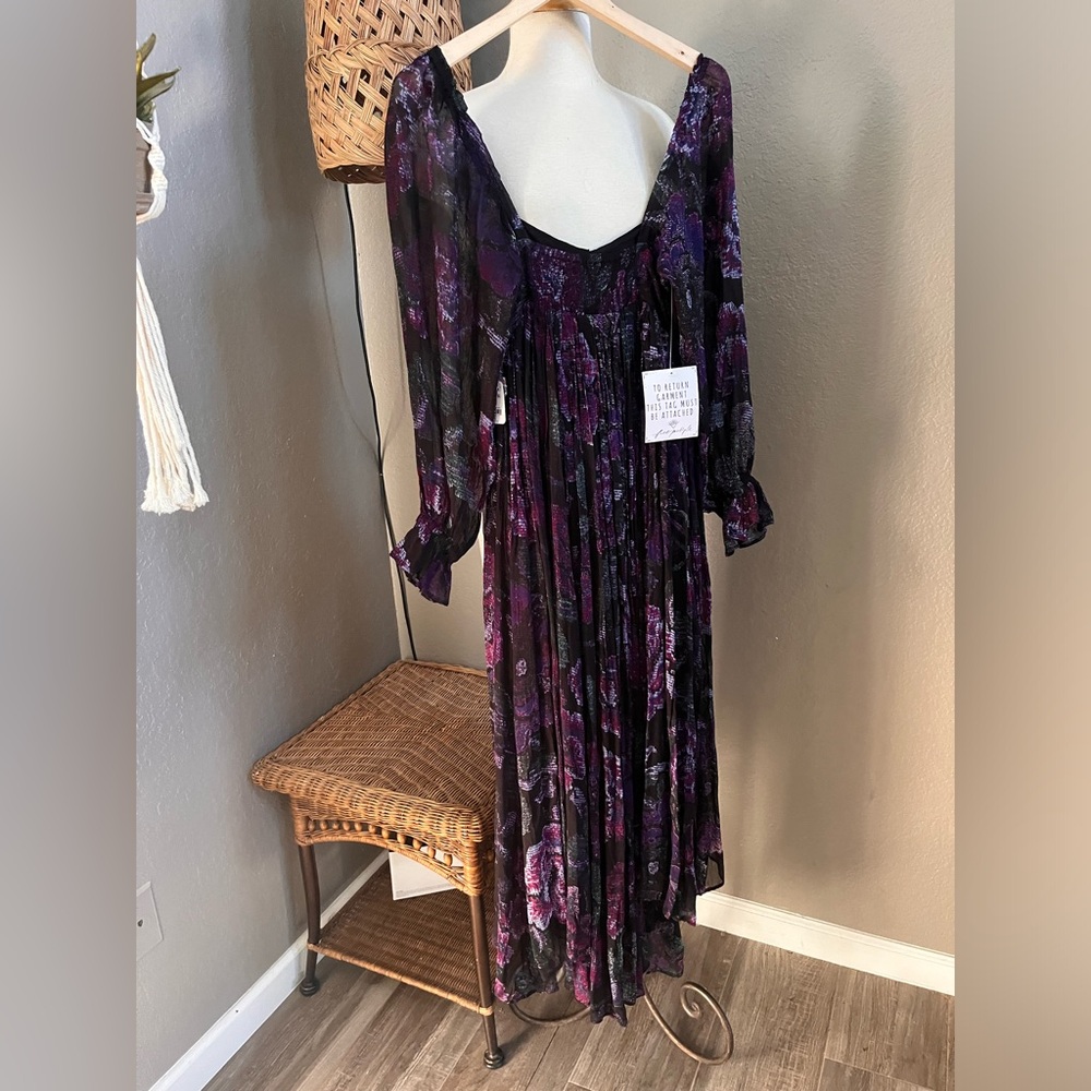 ▪️Free People Timeless Tapestry Embellished Babydoll Maxi Dress - Picture 13 of 14